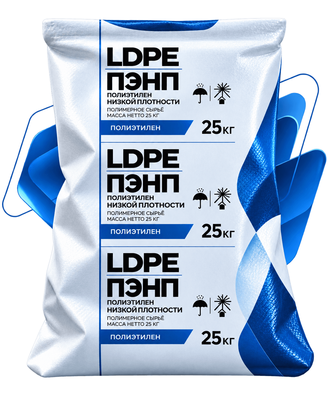 Мешок 25 кг — полиэтилен ПЭНП / LDPE