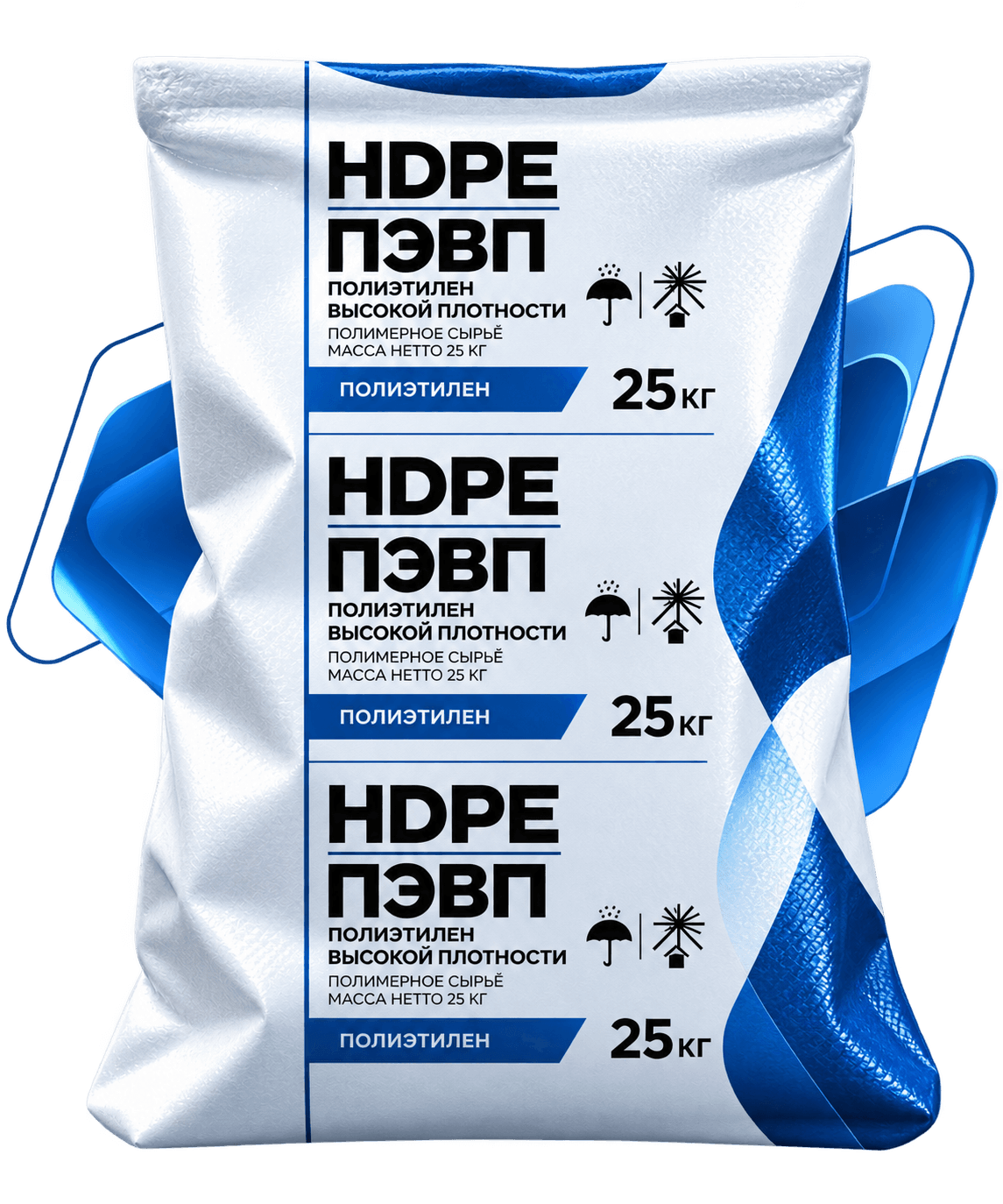 Мешок 25 кг — полиэтилен ПЭВП / HDPE
